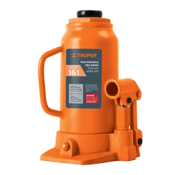 Gato Botella 16 Toneladas Para Uso Vertical Y Horizontal Truper (GAT-16)