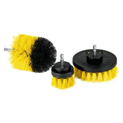 Set 3 Cepillos Limpieza Baño Multiusos Pretul Para Taladro