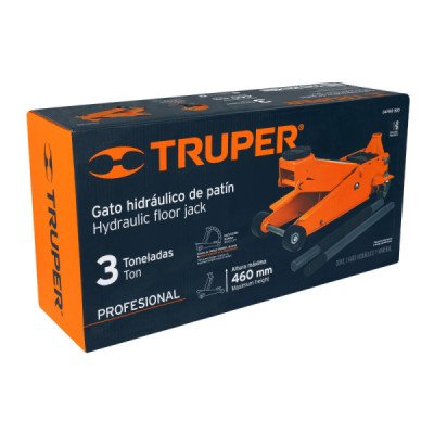 Gato Hidráulico Tipo Zorra De 6 Movimientos, 3 Toneladas Truper (GAPRO-300)