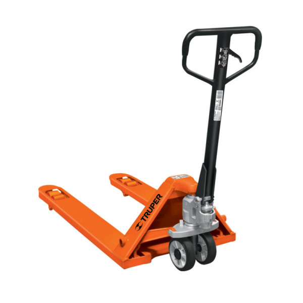 Estibador Manual De 2 Toneladas Con Ruedas De Hule Truper (PAT-2HU)