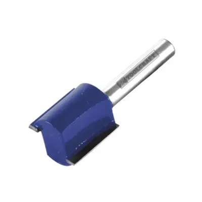 Fresa Recta 2 Filos 3/8' X 1' Toolcraft Con Zanco 1/4'