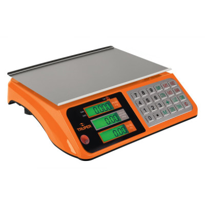 Báscula Electrónica Portátil Multifuncional Acero Inoxidable Truper (BASE-40)
