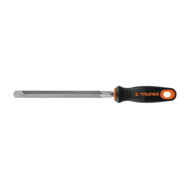 Lima Triangular Pesada Bastarda De 8", Mango Comfort Grip Truper (LTP-8T)