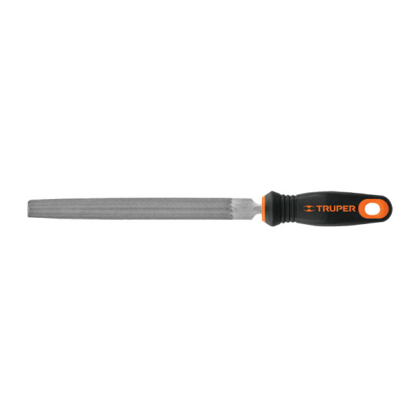 Lima Media Caña Bastarda De 8", Mango Comfort Grip Truper (LMCB-8T)