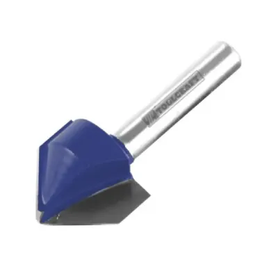 Fresa Corte En V 1/2' X 1/2' Toolcraft Con Zanco 1/4'