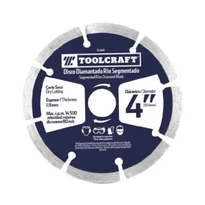 Disco Diamantado De 9' Toolcraft 2.4 Mm Corte Segmentado