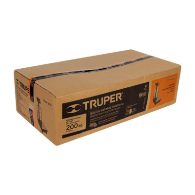 Báscula De Plataforma Plegable 200 Kg Recargable Con Display Truper (BAS-200PLA)