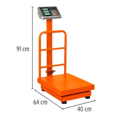 Báscula De Plataforma Plegable 200 Kg Recargable Con Display Truper (BAS-200PLA)
