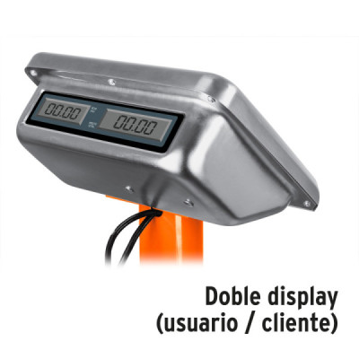 Báscula De Plataforma Plegable 500 Kg Recargable Con Display Truper (BAS-500PLA)