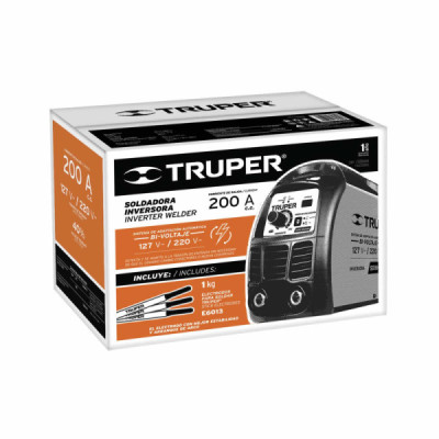 Soldador Inversor De Corriente De 200 A Y Doble Voltaje Truper (SOIN-130/200)