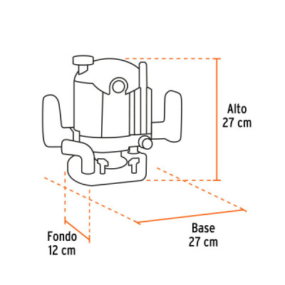 Ruteadora Industrial 1/2" Y 1/4", 1.200 W Con Accesorios Truper (ROU-N3)
