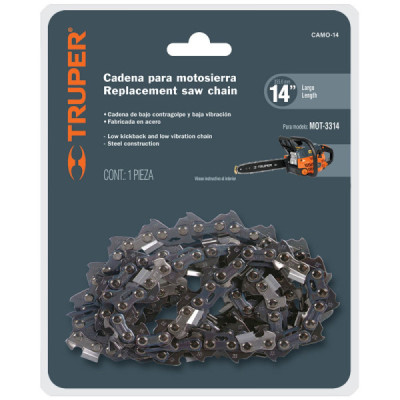 Cadena De 14'' Para Motosierra Truper Mot-3314 (CAMO-14)