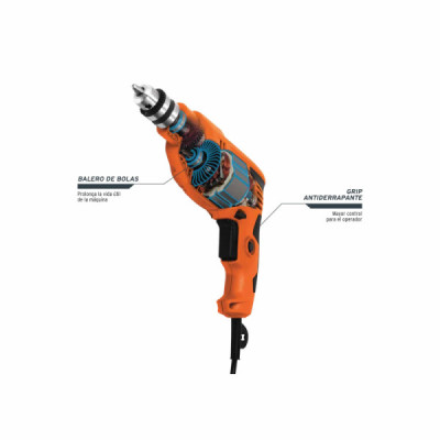 Taladro Profesional De 380 W Con Mandril De 3/8" Truper (TAL-3/8A2)
