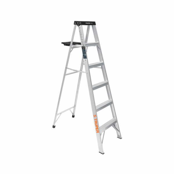 Escalera De 6 Escalones - 5 Peldaños Con Bandeja, Tipo 3 Truper (EST-35)