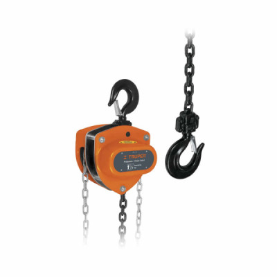 Diferencial Industrial De 1.1/2 Toneladas, Cadena 3.3 Metros Truper (POL-1-1/2)