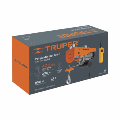 Diferencial Eléctrico De 850 W, Capacidad De 400 Kg Truper (POLE-400)