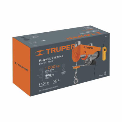 Diferencial Eléctrico De 1.500 W, Capacidad De 1.000 Kg Truper (POLE-1000)