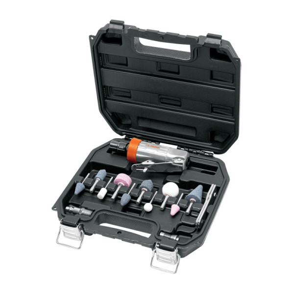 Mini Esmeril De 1/4" Neumático, Accesorios Incluidos Truper (TPN-876K-2)