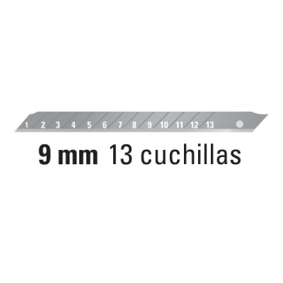 Bisturí Profesional Para Cuchillas De 9 Mm, Incluye Navajas Truper (CUT-5)