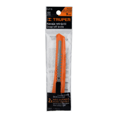 Bisturí Profesional Para Cuchillas De 9 Mm, Incluye Navajas Truper (CUT-5)