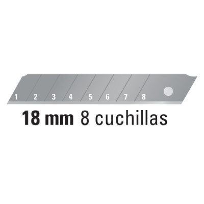 Bisturí De Uso Rudo Para Cuchillas De 18 Mm, Incluye Navajas Truper (CUT-6XX)