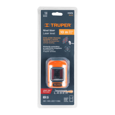 Nivel Láser Profesional De 10 Metros Con Funda Protectora Truper (NL-10)