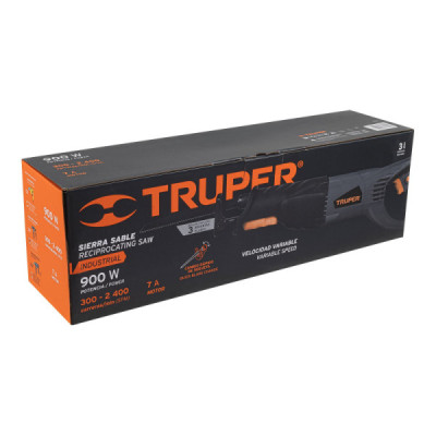 Sierra Sable Industrial De 900 W, Velocidad 300 - 2.400 Cpm Truper (SISA-N2)