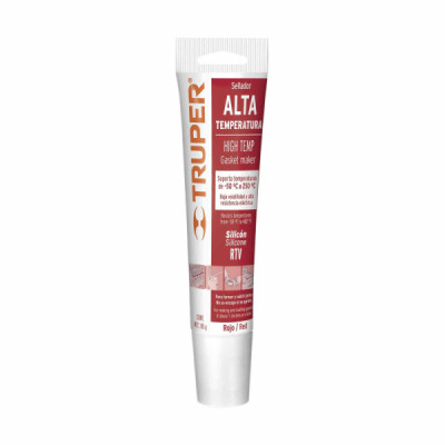 Silicona Altas Temperaturas Para Varios Usos 85 Gr, Roja Truper (ALTE-R)