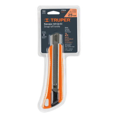 Bisturí Profesional Para Cuchillas De 25 Mm, Incluye Navajas Truper (CUT-7)