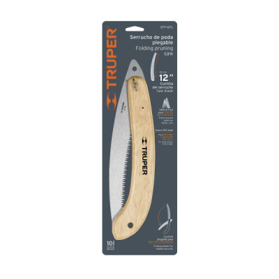 Serrucho Cortador De Ramas O De Poda Plegable, Cuchilla 12" Truper (STP-12PL)