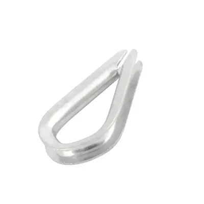 10 Guardacabos De 1/8' Toolcraft Para Cable De Acero