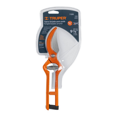 Tijera Forjada Para Poda De 24 Cm, Cuchilla En Acero Térmico Truper (T-595)