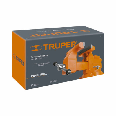 Prensa De Banco Industrial Giratoria De 4", Apertura 13 Cm Truper (TA-4)