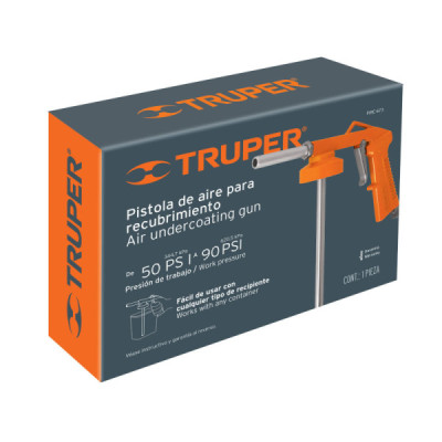 Pistola De Aluminio Para Recubrimientos De 50 Psi A 90 Psi Truper (PIRE-673)
