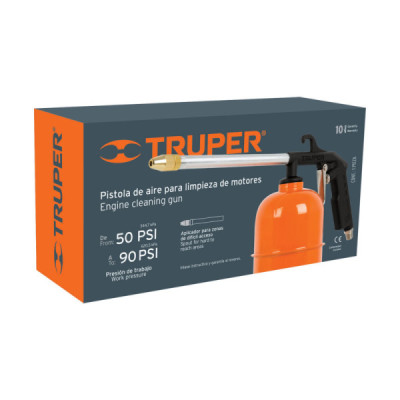 Pistola Para Limpieza De Motores 900 Ml, 50 Psi A 90 Psi Truper (PILI-697)