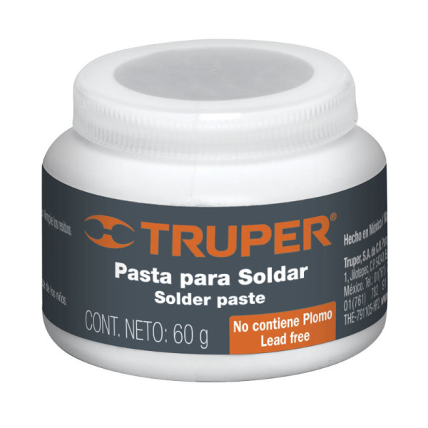 Pasta Para Soldar De 60 Gramos, Alta Resistencia Sin Plomo Truper (PASO-60)