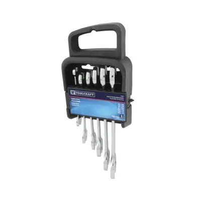 Juego De 6 Llaves Boca Fija Toolcraft 1/4' Hasta 7/8'