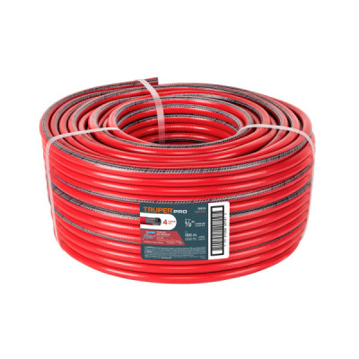 Manguera Super Reforzada Uso Rudo De 100 Metros, 4 Capas Truper (MAN-1/2X)