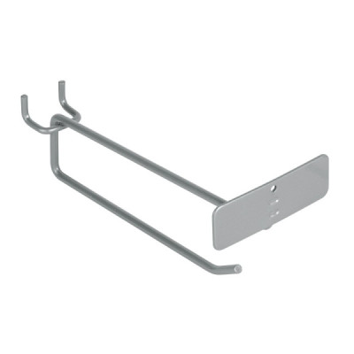 Gancho Recto De 15 Cm Para Panel Ranurado, Con Portaetiqueta Truper (GA-6X) Gancho Recto De 15 Cm Para Panel Ranurado, Con Portaetiqueta Truper (GA-6X)