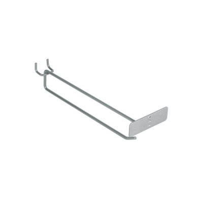 Gancho Recto De 23 Cm Para Panel Ranurado, Con Portaetiqueta Truper (GA-9X) Gancho Recto De 23 Cm Para Panel Ranurado, Con Portaetiqueta Truper (GA-9X)