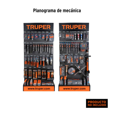 Góndola Panel Ranurado Truper 220 Cm X 110 Cm Con 30 Ganchos (57032)