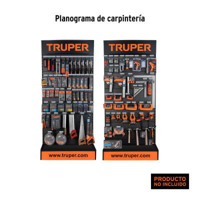 Góndola Panel Ranurado Truper 220 Cm X 110 Cm Con 30 Ganchos (57032)
