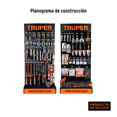 Góndola Panel Ranurado Truper 220 Cm X 110 Cm Con 30 Ganchos (57032)