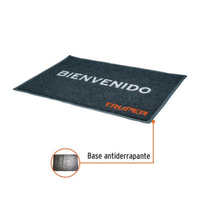 Tapete Antideslizante Truper En Color Gris De 90 Cm X 60 Cm (TAPE-T)
