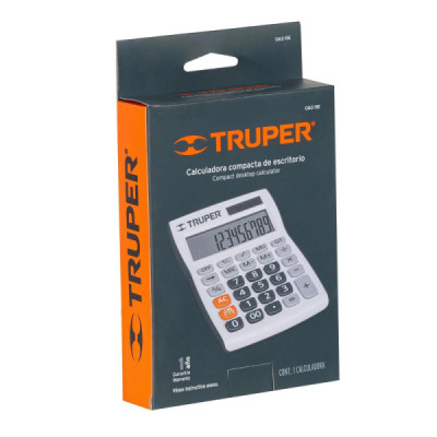 Calculadora De 15 Cm X 10 Cm Para Oficina, Negocio Y Hogar Truper (CALC-15E)