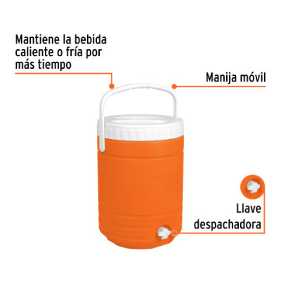 Dispensador Para Líquidos Fríos Tipo Termo, Capacidad 18 Lt Truper (TERMO-18)