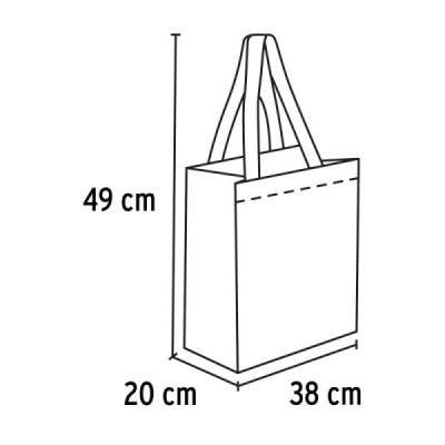 Bolsa Ecológica De Tela 49 Cm X 38 Cm, 40 Kg Naranja Truper (BOEC-38X49)