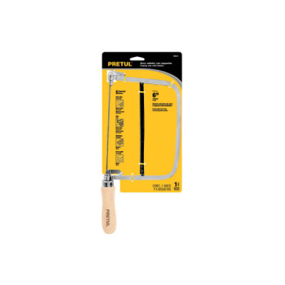 Marco Para Segueta Con Mango De Madera, Con 5 Seguetas Pretul (ACA-6)