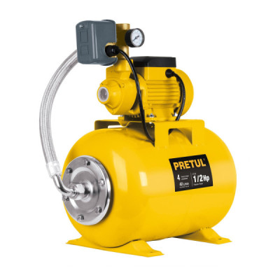 Bomba Hidroneumática Periférica de 1/2 HP, Altura 20 Metros Pretul (HIDR-1/2X24P)