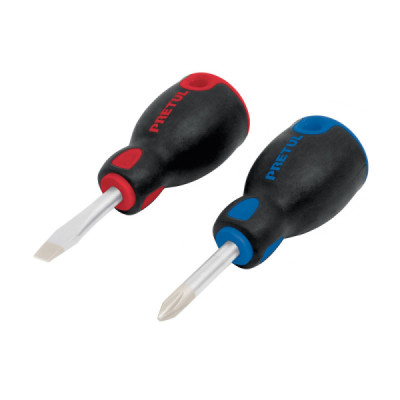 Juego De 2 Mini Destornillares De 1/4", Mango Comfort Grip Pretul (JDT-2BP)